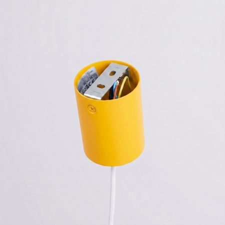 Lampa wisząca NOX 25 żółta SL.2532 - Sollux