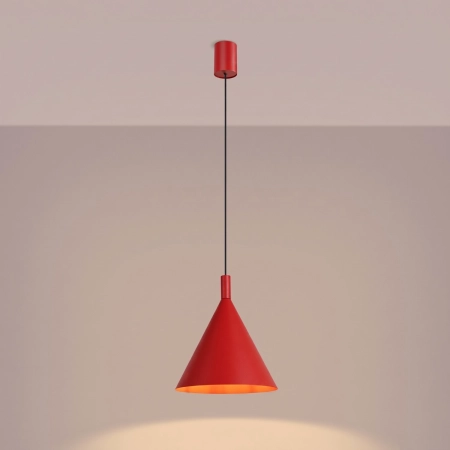 Lampa wisząca NOX 25 czerwona SL.2533 - Sollux