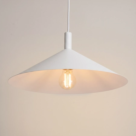 Lampa wisząca stalowa biała 40cm NOX 40 SL.2536 - Sollux Lighting
