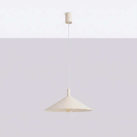 Lampa wisząca stalowa beżowa 40cm NOX 40 z serii NOX SL.2539 - Sollux Lighting