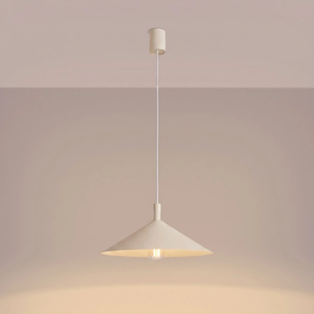 Lampa wisząca stalowa beżowa 40cm NOX 40 z serii NOX SL.2539 - Sollux Lighting