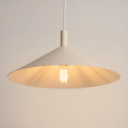 Lampa wisząca stalowa beżowa 40cm NOX 40 z serii NOX SL.2539 - Sollux Lighting