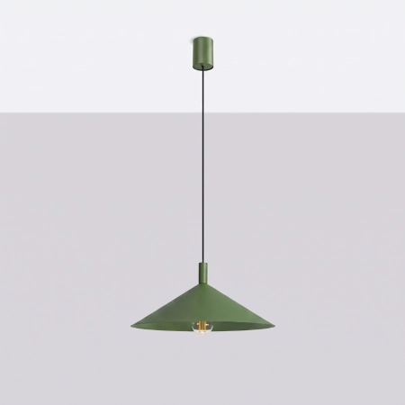 Lampa wisząca stalowa oliwkowa 40cm NOX 40 SL.2540 - Sollux Lighting