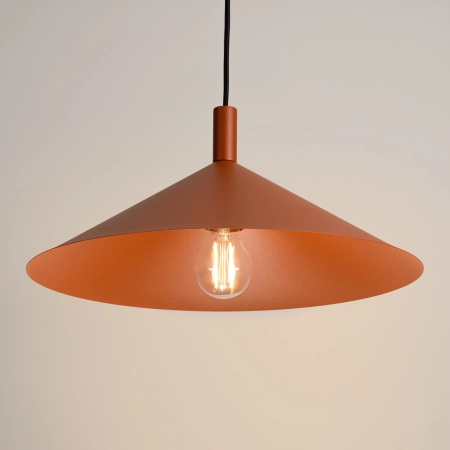 Lampa wisząca stalowa ochra czerwona 40cm NOX 40 z serii NOX SL.2541 - Sollux Lighting