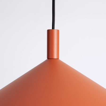 Lampa wisząca stalowa ochra czerwona 40cm NOX 40 z serii NOX SL.2541 - Sollux Lighting