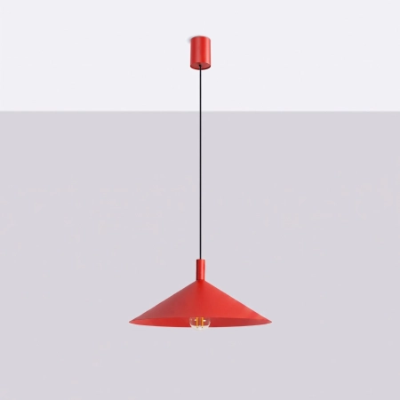 Lampa wisząca NOX 40 czerwona SL.2548 - Sollux