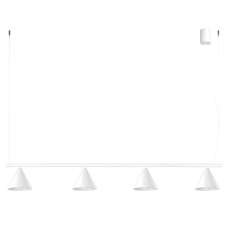 Żyrandol aluminiowy biały 4-punktowy NOX 4L SL.2551 - Sollux Lighting