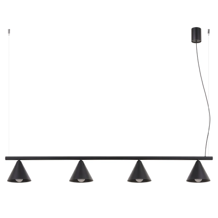 Żyrandol stalowy czarny 4-punktowy NOX 4L z serii NOX SL.2552 - Sollux Lighting