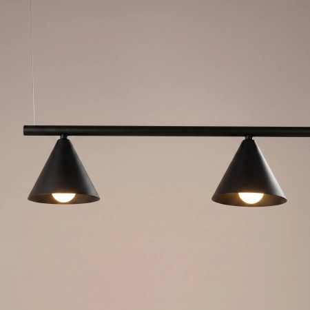 Żyrandol stalowy czarny 4-punktowy NOX 4L z serii NOX SL.2552 - Sollux Lighting