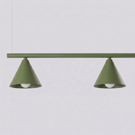 Żyrandol stalowy oliwkowy 4-punktowy NOX 4L SL.2555 - Sollux Lighting