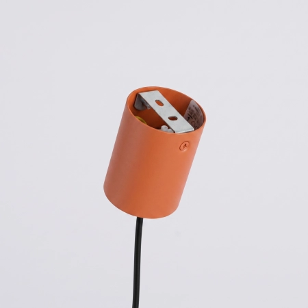 Żyrandol stalowy podłużny 4-punktowy ochra czerwona NOX 4L SL.2556 - Sollux Lighting