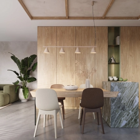 Żyrandol NOX 4L taupe SL.2557 - Sollux