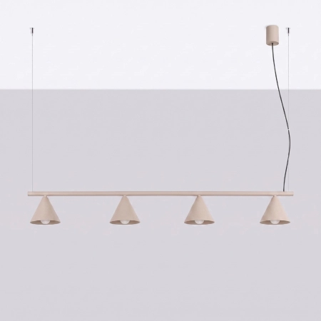 Żyrandol NOX 4L taupe SL.2557 - Sollux