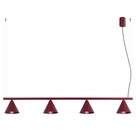 Żyrandol NOX 4L burgund SL.2558 - Sollux