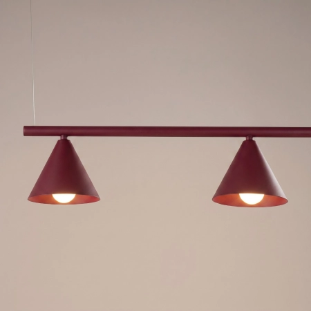Żyrandol NOX 4L burgund SL.2558 - Sollux