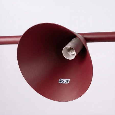 Żyrandol NOX 4L burgund SL.2558 - Sollux
