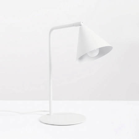 Lampa biurkowa stalowa biała regulowana 35cm NOX SL.2566 - Sollux Lighting