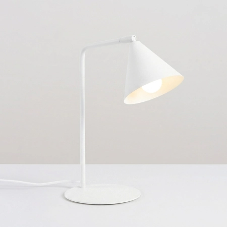 Lampa biurkowa stalowa biała regulowana 35cm NOX SL.2566 - Sollux Lighting
