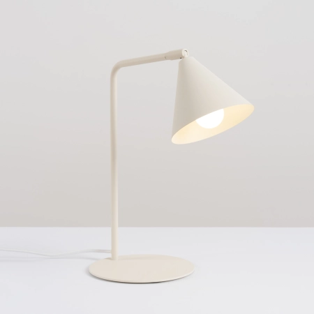 Lampa biurkowa stalowa beżowa regulowana 35cm NOX SL.2569 - Sollux Lighting