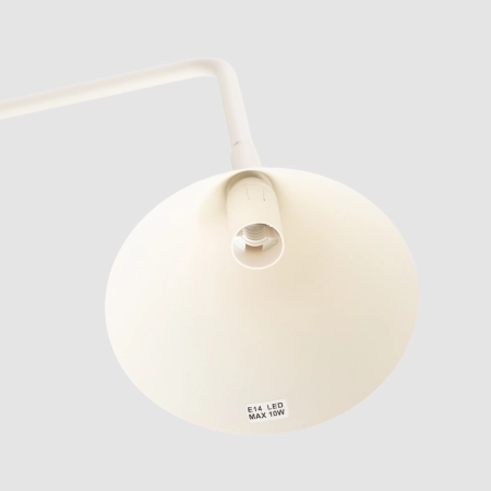 Lampa biurkowa stalowa beżowa regulowana 35cm NOX SL.2569 - Sollux Lighting