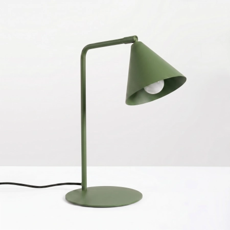 Lampa biurkowa stalowa zielona oliwka 35cm NOX SL.2570 - Sollux Lighting