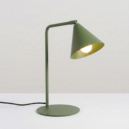 Lampa biurkowa stalowa zielona oliwka 35cm NOX SL.2570 - Sollux Lighting
