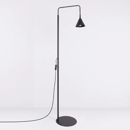 Lampa podłogowa stalowa czarna designerska 165cm z serii NOX SL.2582 - Sollux Lighting
