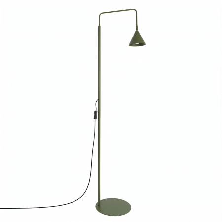 Lampa podłogowa stalowa zielona oliwka 165cm NOX SL.2585 - Sollux Lighting