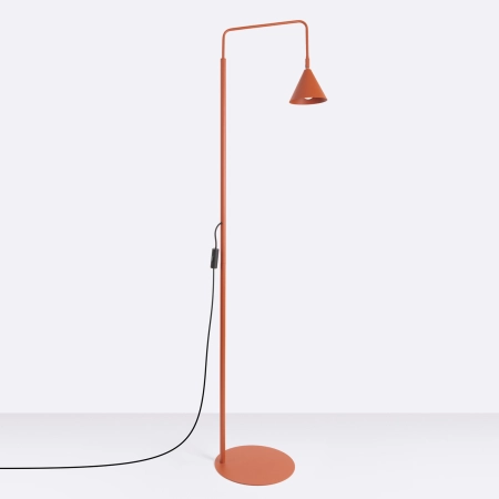 Lampa podłogowa stalowa ochra czerwona 165cm z serii NOX SL.2586 - Sollux Lighting