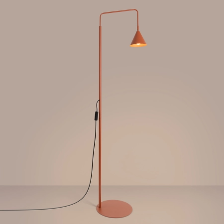 Lampa podłogowa stalowa ochra czerwona 165cm z serii NOX SL.2586 - Sollux Lighting