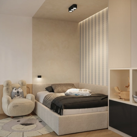 Kinkiet aluminiowy czarny 10cm AURA z serii AURA SL.2613 - Sollux Lighting