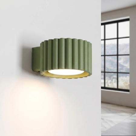 Kinkiet aluminiowy oliwkowy 12cm Gx53 z serii AURA SL.2615 - Sollux Lighting
