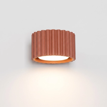Kinkiet aluminiowy ochra czerwona 10cm Gx53 z serii AURA SL.2616 - Sollux Lighting