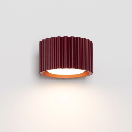 Kinkiet aluminiowy burgundowy 12cm z serii AURA SL.2620 - Sollux Lighting