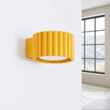 Kinkiet aluminiowy żółty 10cm Gx53 z serii AURA SL.2624 - Sollux Lighting