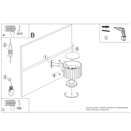 Kinkiet aluminiowy kwadratowy czerwony 10cm AURA z serii AURA SL.2625 - Sollux Lighting