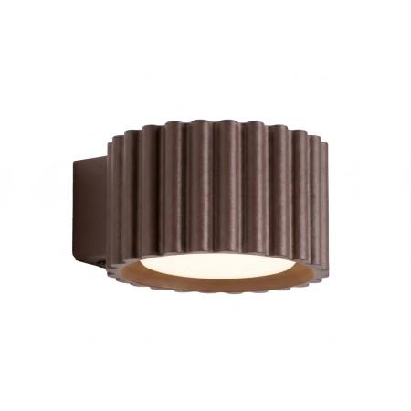 Kinkiet aluminiowy brązowy kwadratowy 10cm z serii AURA SL.2626 - Sollux Lighting