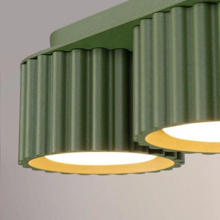 Plafon aluminiowy oliwkowy 3-punktowy AURA 3 z serii AURA SL.2631 - Sollux Lighting