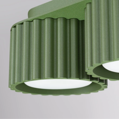 Plafon aluminiowy oliwkowy 3-punktowy AURA 3 z serii AURA SL.2631 - Sollux Lighting