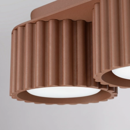 Plafon aluminiowy mocca 3-punktowy 32,5cm z serii AURA SL.2633 - Sollux Lighting
