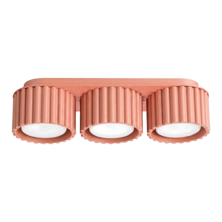 Plafon aluminiowy brzoskwiniowy 3-punktowy 32,5cm z serii AURA SL.2637 - Sollux Lighting