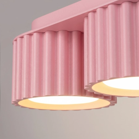 Plafon aluminiowy różowy 3-punktowy AURA 3 z serii AURA SL.2638 - Sollux Lighting
