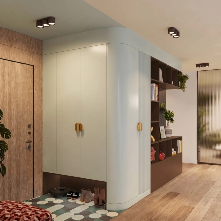 Plafon aluminiowy brązowy 3-punktowy AURA 3 z serii AURA SL.2642 - Sollux Lighting