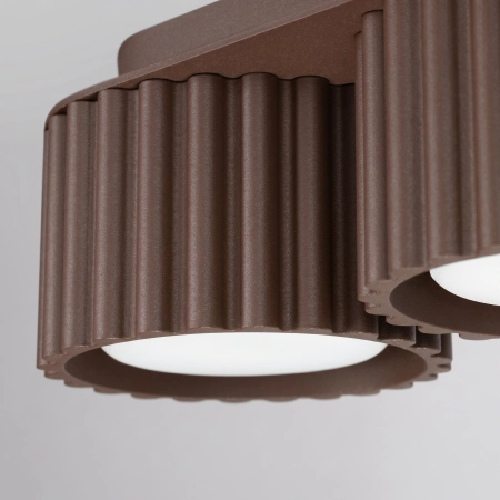 Plafon aluminiowy brązowy 3-punktowy AURA 3 z serii AURA SL.2642 - Sollux Lighting