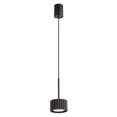 Lampa wisząca aluminiowa czarna kwadratowa 10cm z serii AURA SL.2677 - Sollux Lighting