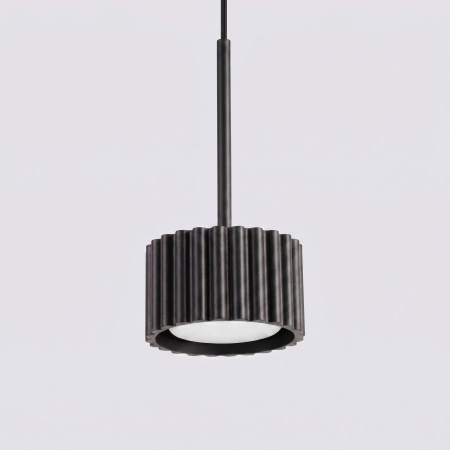 Lampa wisząca aluminiowa czarna kwadratowa 10cm z serii AURA SL.2677 - Sollux Lighting