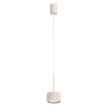 Lampa wisząca aluminiowa beżowa 10cm z serii AURA SL.2678 - Sollux Lighting