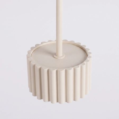 Lampa wisząca aluminiowa beżowa 10cm z serii AURA SL.2678 - Sollux Lighting