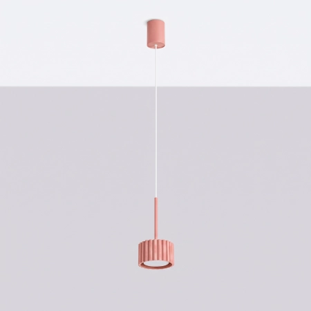 Lampa wisząca aluminiowa brzoskwiniowa 10cm Gx53 z serii AURA SL.2685 - Sollux Lighting