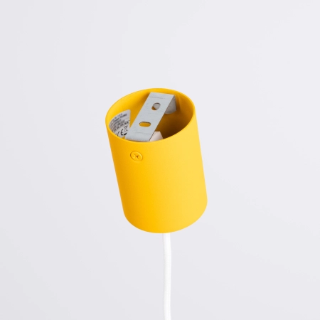 Lampa wisząca aluminiowa żółta 10cm AURA 1 z serii AURA SL.2688 - Sollux Lighting